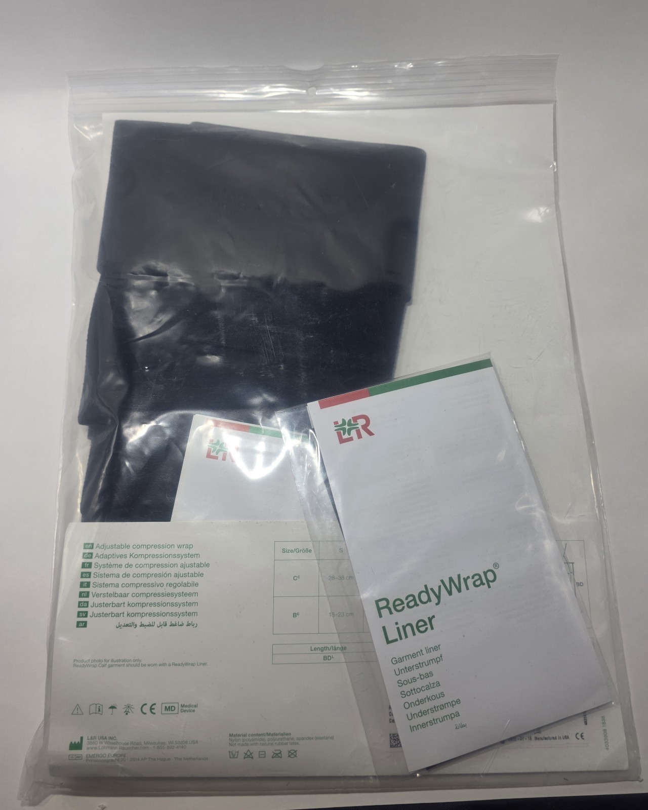 ReadyWrap Calf Adjustable Compression Wrap – Size M Tall – New