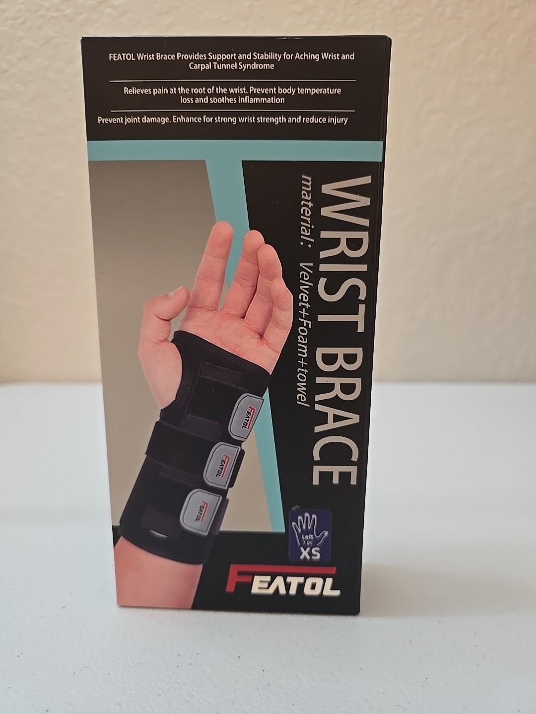 Featol Left Hand XS (xsmall) Adult Wrist Brace New