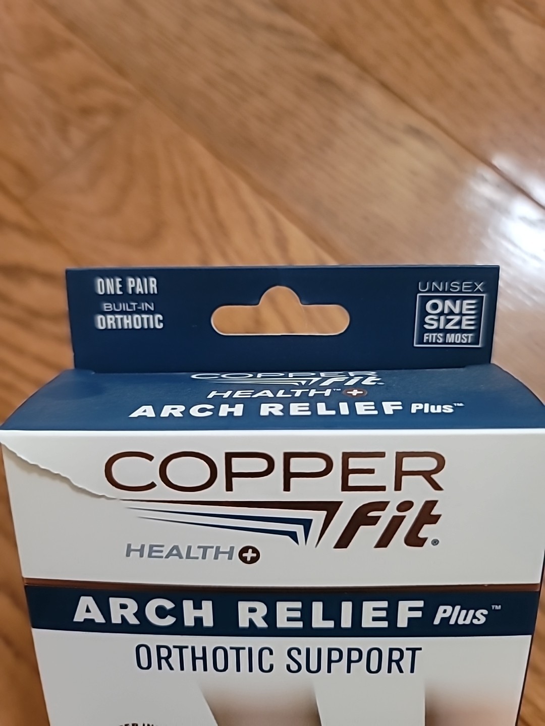 Copper Fit Health Unisex Arch Relief Plus with Built-In Orthotic Support Black