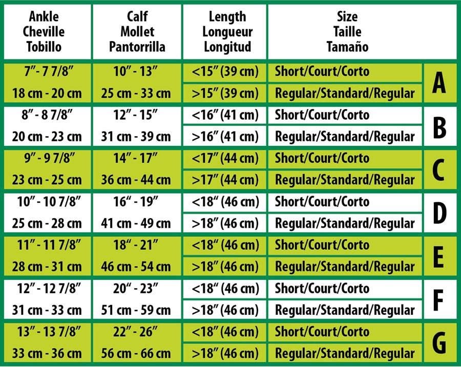 CURAD Knee High Compression Hosiery, 20-30 mmHg, Tan, Size C C-Regular, Beige