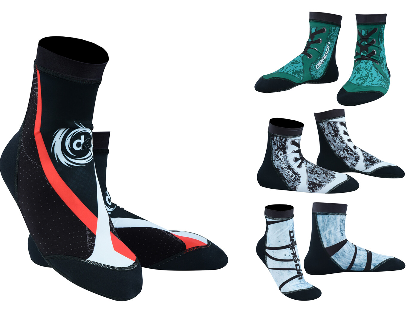 DRAGON MMA Training Gym Socks Boxing Foot Ankle Brace Support Shoes Guard Pads