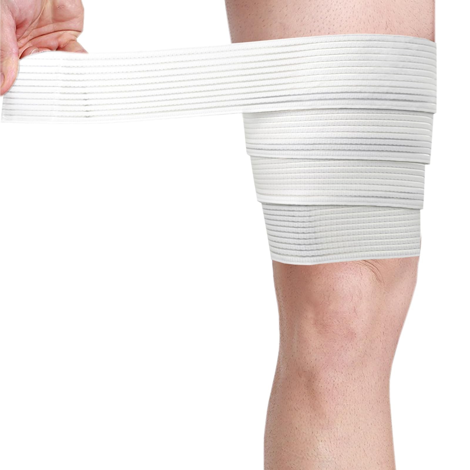 Thigh Support Compression Bandage Sleeve for Women and Men, Lower Leg Compres…
