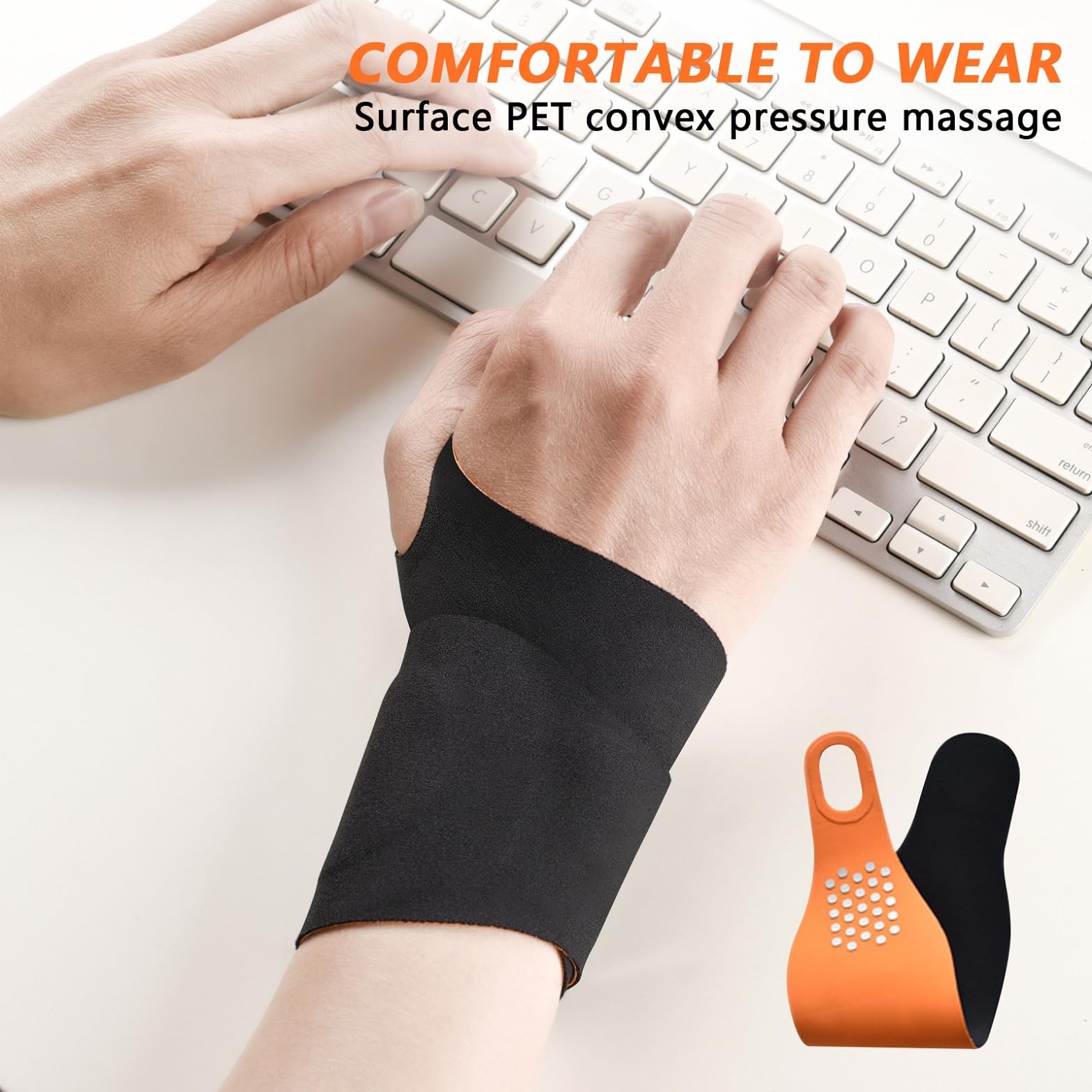 Ulnar Wrist Brace for Right & Left Hand, Ultra-Thin Elastic Wrist Wrap Compre…