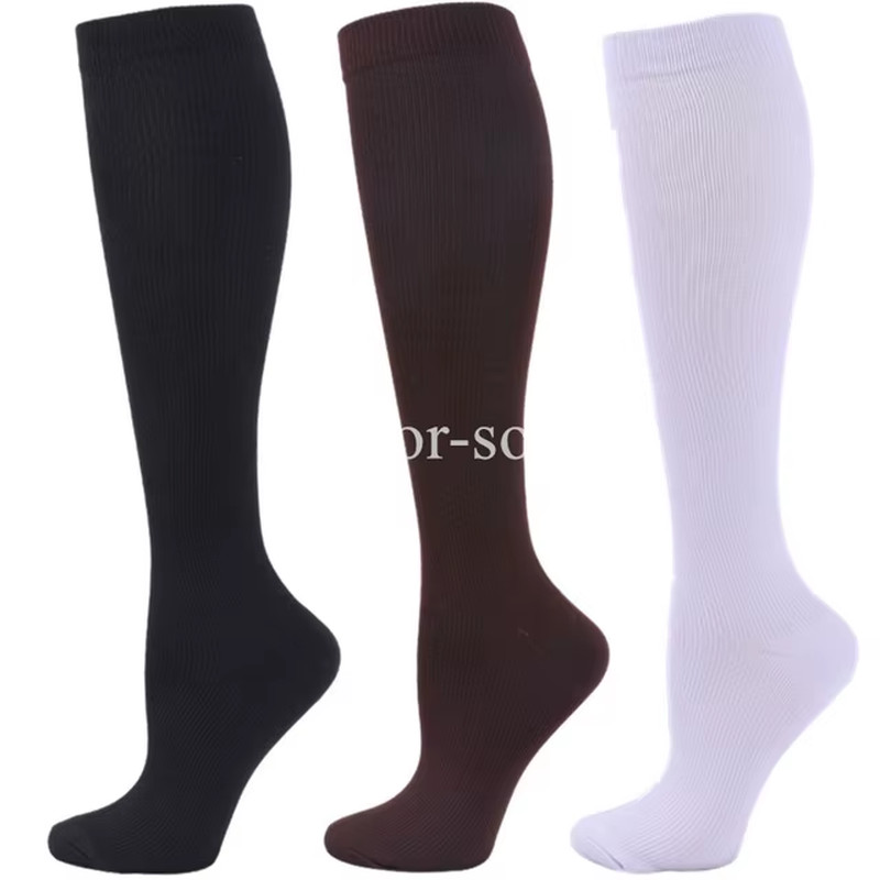 3 Pair Compression Socks unisex anti Fatigue Pain Relief 20-30 Mm hg