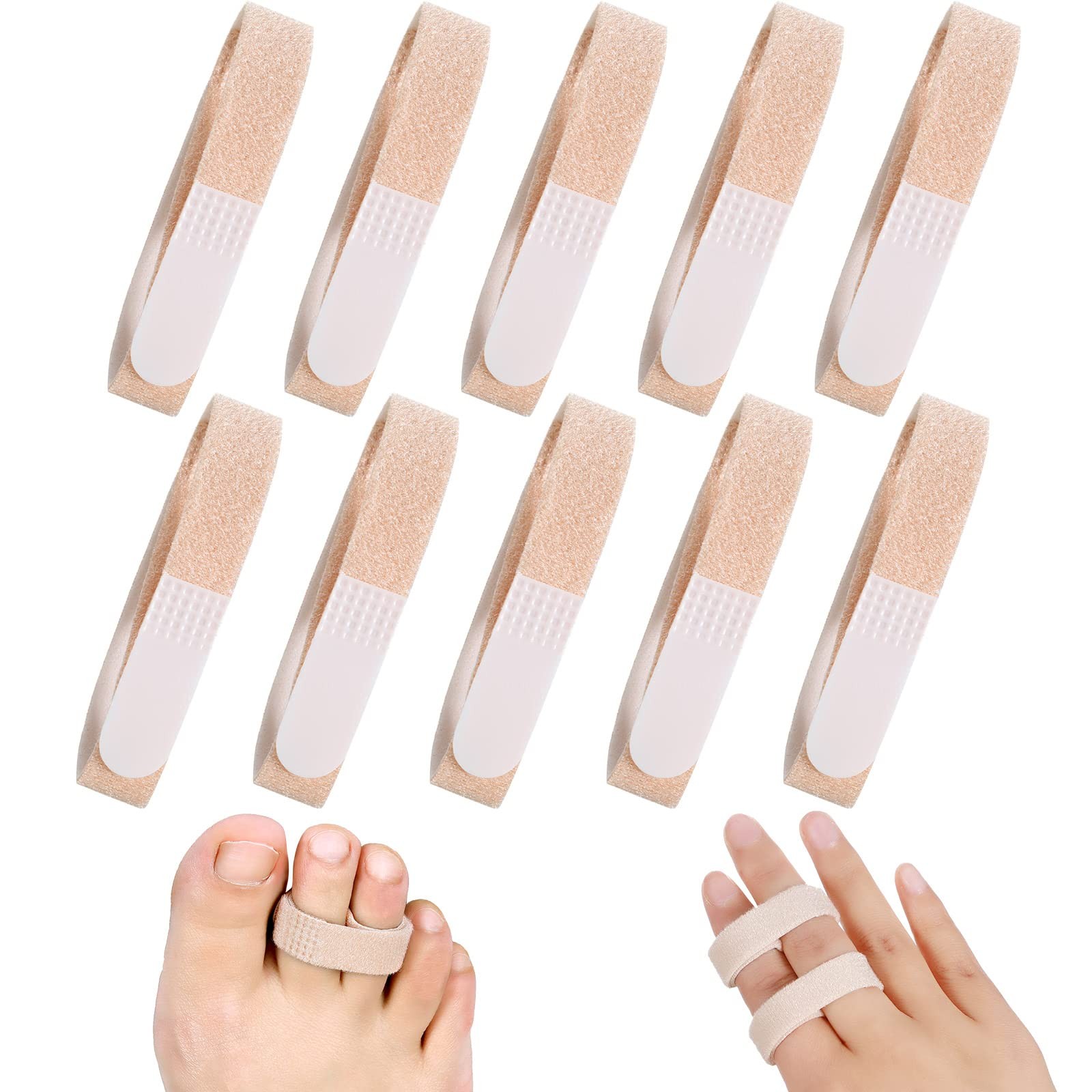 10 Pack Buddy Tape Finger Straps Buddy Finger Straps No Slip Hook and Loop Sp…