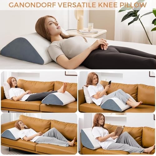 8″ Knee Wedge Pillow – Leg Elevation Support for Pain & Recovery