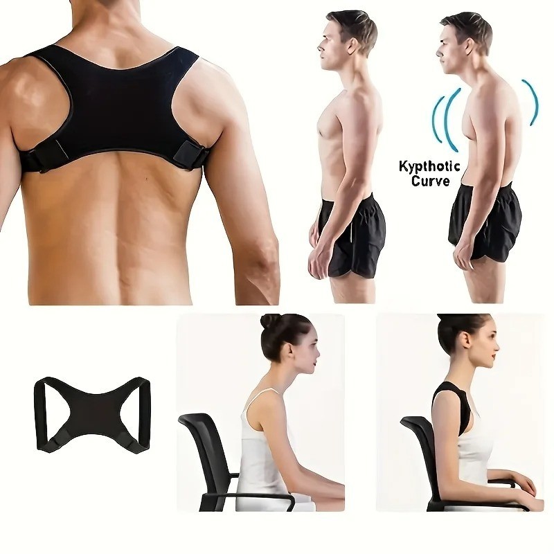 Adjustable Posture Corrector Back Shoulder Support Correct Brace Belt Men Women