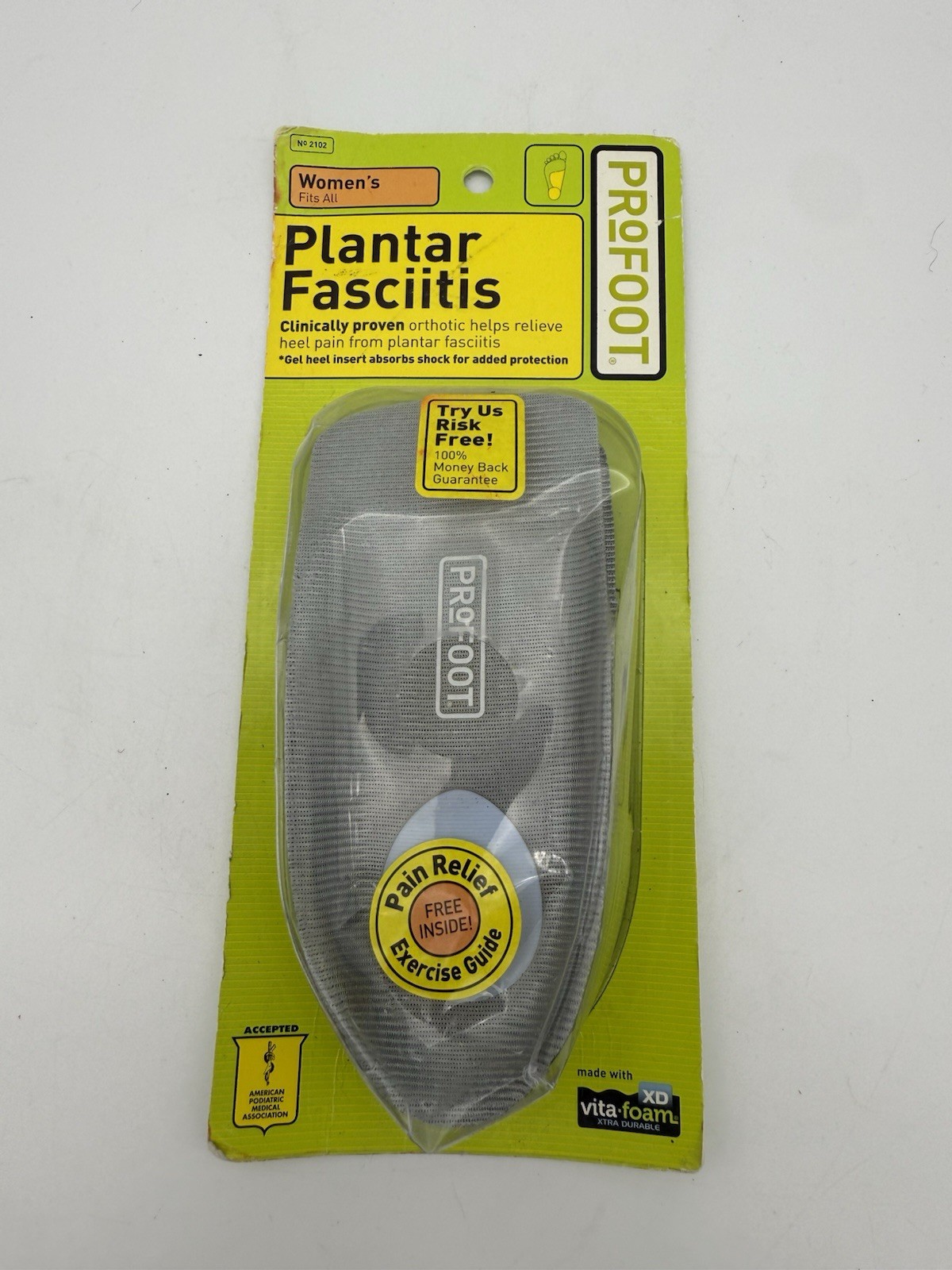 Plantar Fasciitis Heel Inserts Women’s ProFoot 1 Size Fits All
