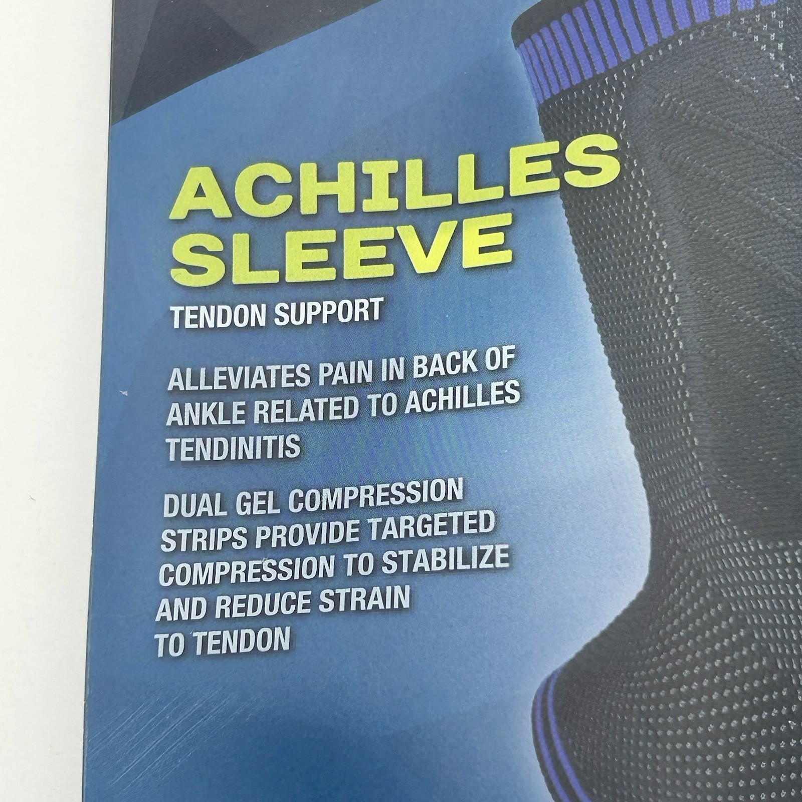 Pro-Tec Athletics Achilles Sleeve w/Dual Compression Strips – Tendon Supra Small