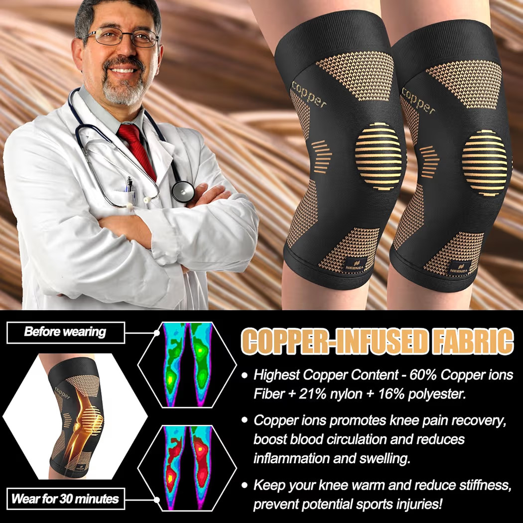 NEENCA Cooper Knee Brace for Pain, Arthritis, ACL, Meniscus Tear, Joint Pain etc