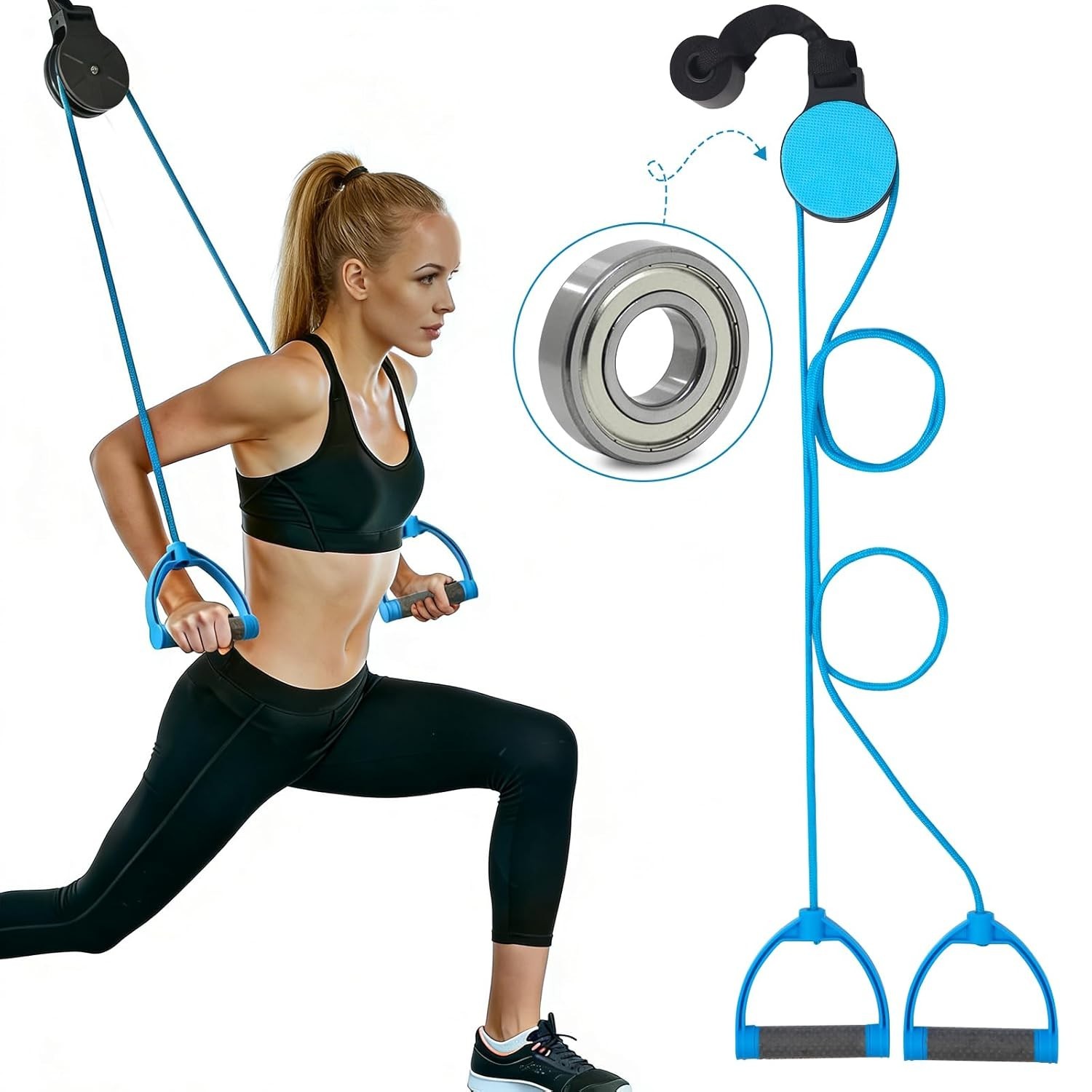 Shoulder Pulley for Physical Therapy Over Door Rehab Exercise Arm Recovery
