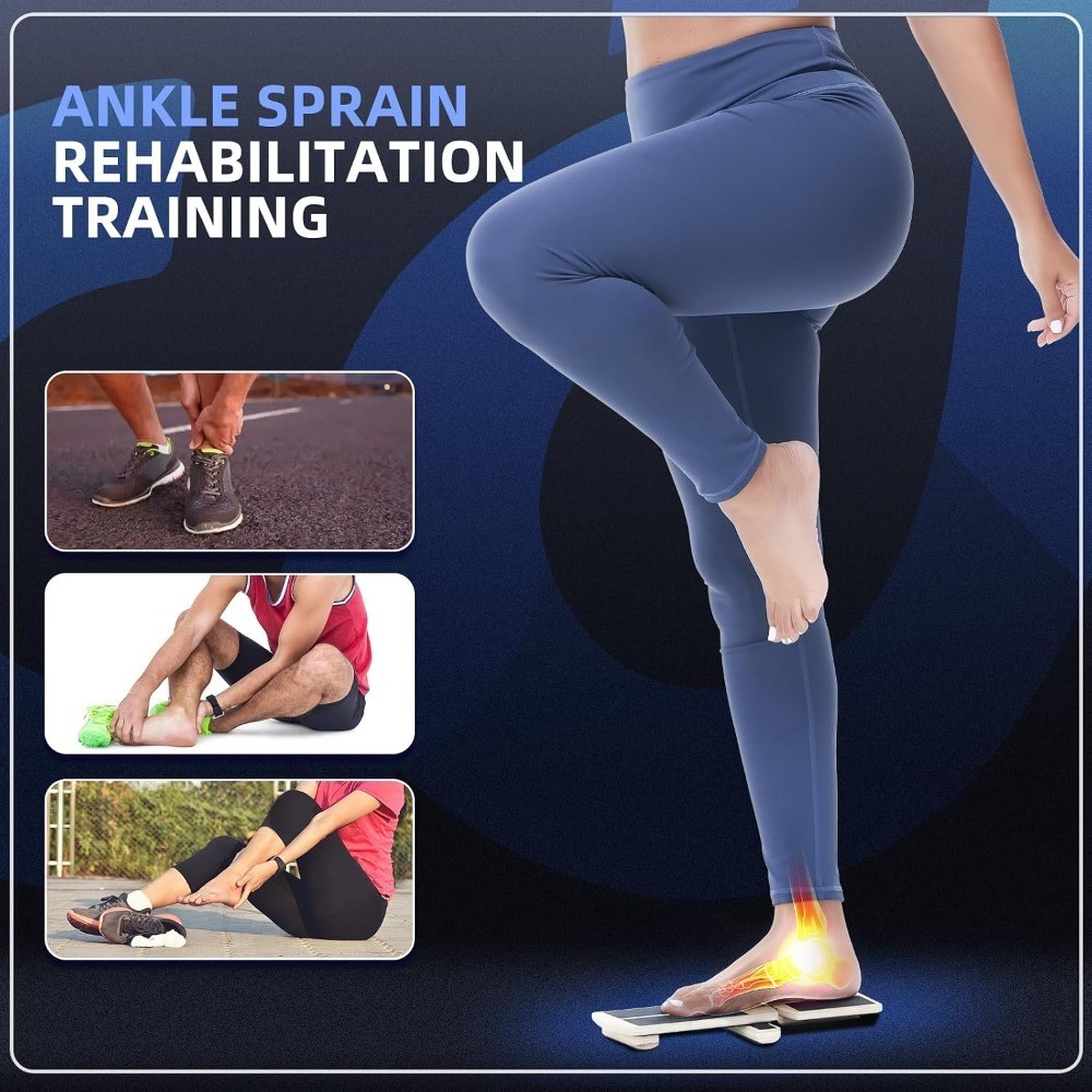 Ankle Foot Strengthener Exerciser for Sprained, Single Leg Balance Board,