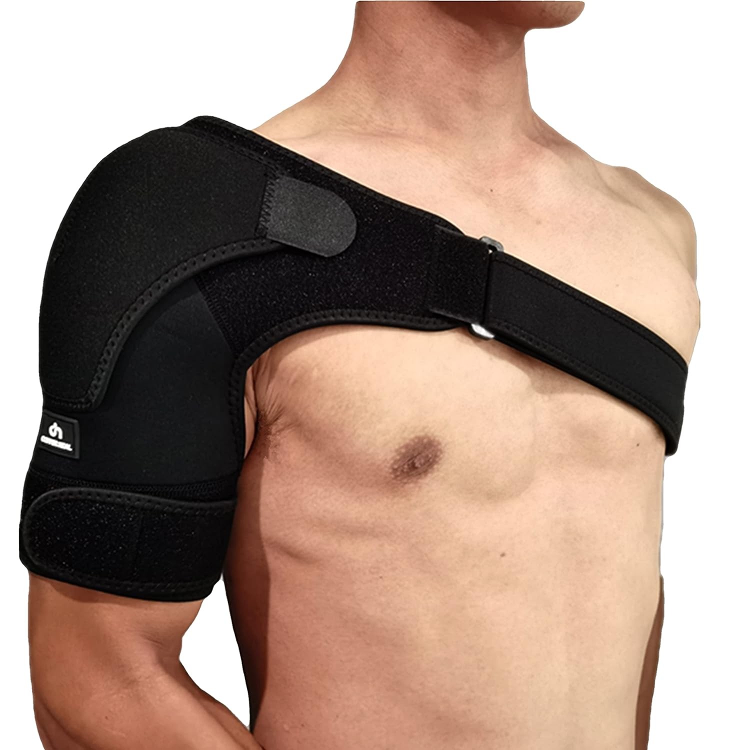 COPPER HEAL – Shoulder Adjustable Clamp Compression Sleeve for Men Black