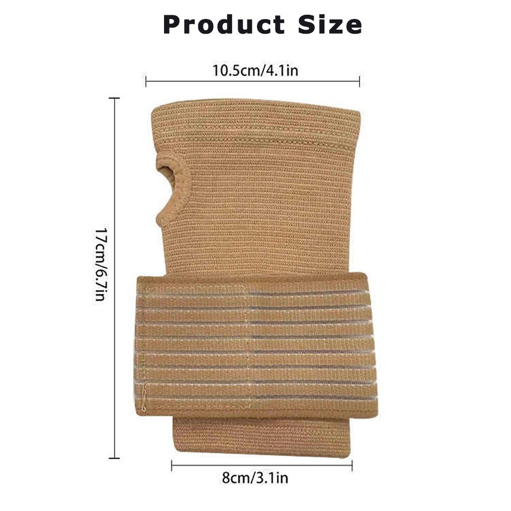 2PCS Palm Wrist Hand Support Gloves Weight Lifting Straps Elastic Sports Bandage