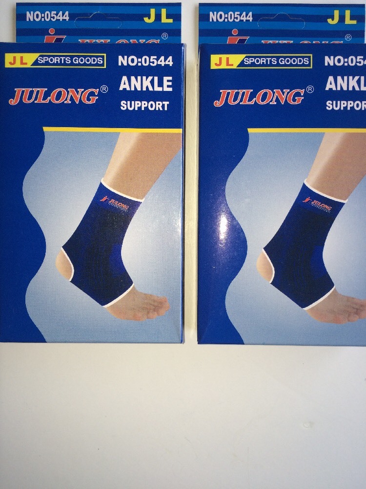 Ankle Foot Support 2 Pack Brace Compression Relief Pain Care Sports Sleeve