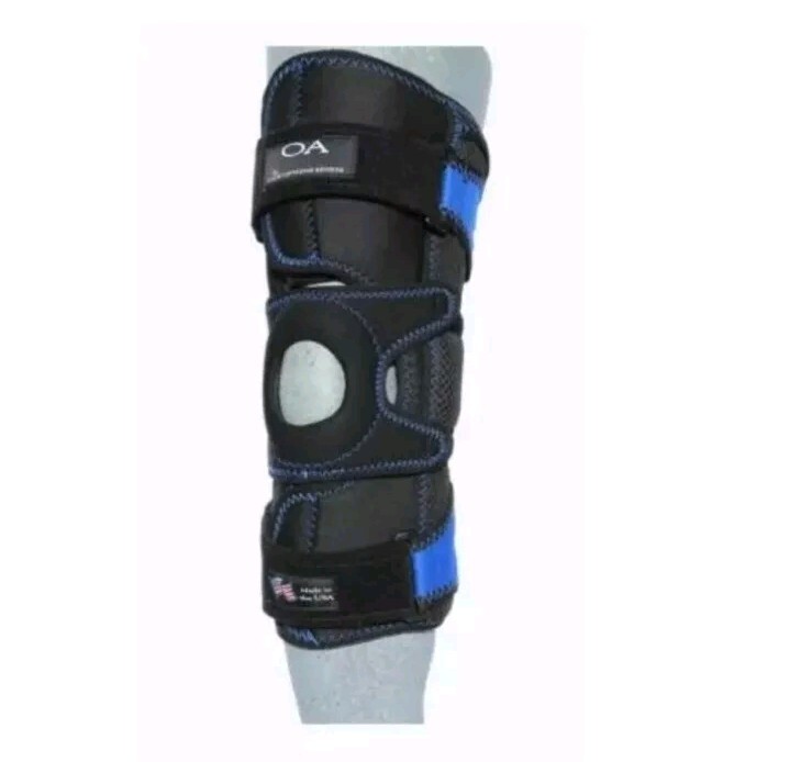 New Options Sports OA Hinged Knee Wrap XL – Right Black W/Koolflex Wrap Around