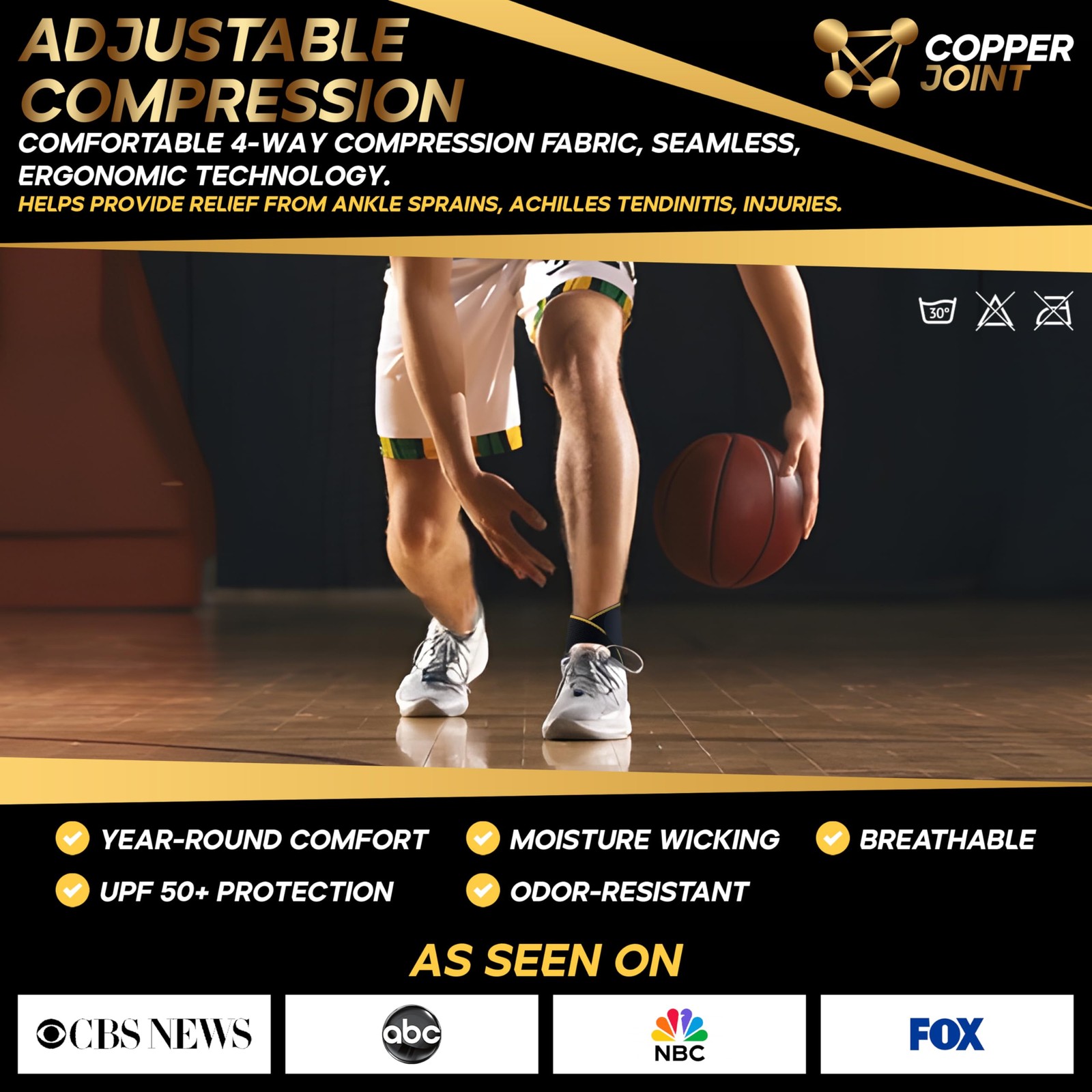 Ankle Wrap-Arch Support Brace, Achilles Tendonitis Relief, & Plantar Fasciitis