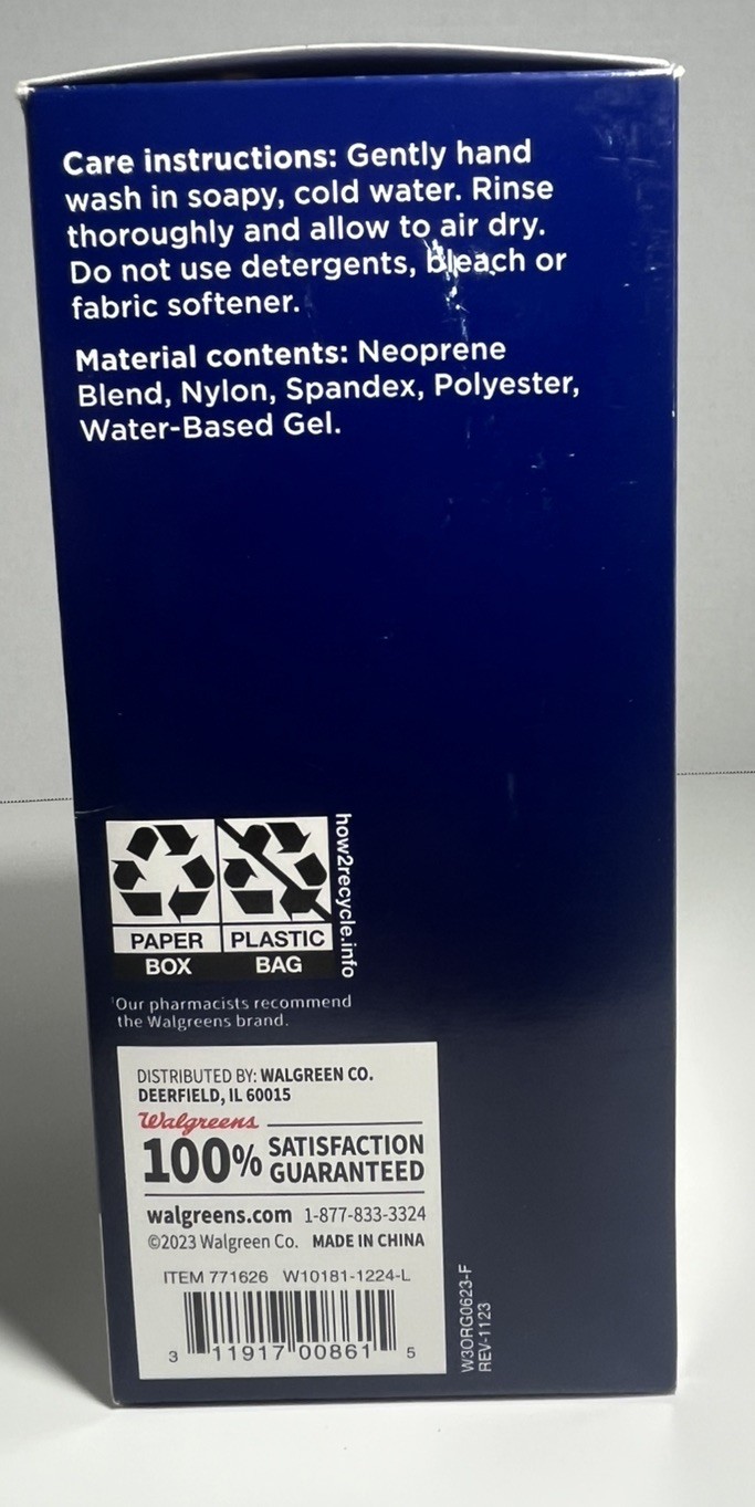 NEW! Walgreens Adjustable Knee & Ankle Support One Size Fits All Left or Right