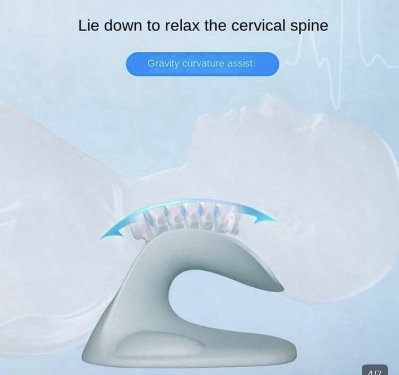 The C-Shaped Cervical Massage Pillow Home-Use Cervical Neck Shoulder Simulation