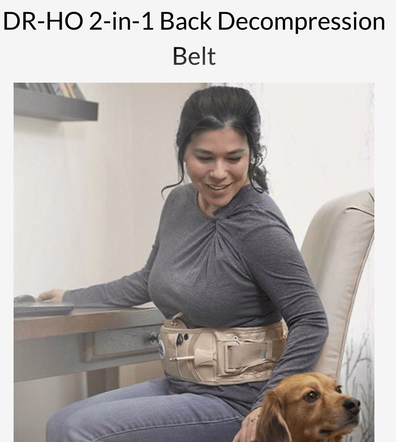 DR-HO’s 2-in-1 Decompression Belt Back Pain Relief & Lumbar Support SIZE A/B US