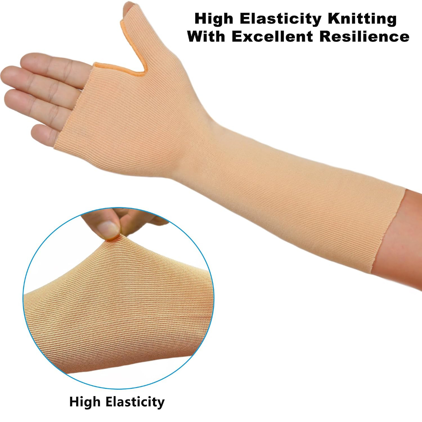Hand Arm Support Socks Pack of 6 Elastic Stockinette Tubing Wrist Brace with