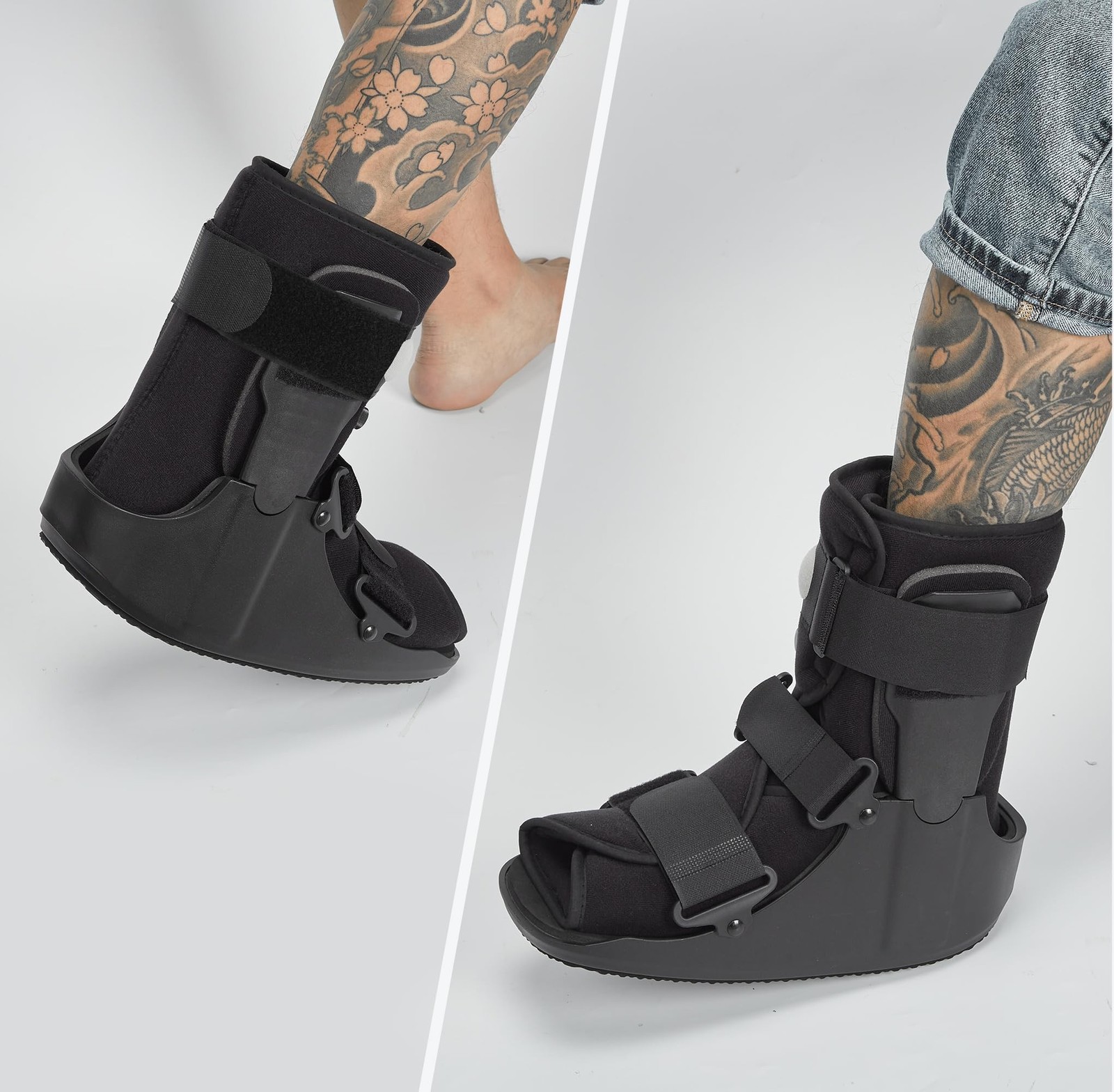 Short Walking Boot, Air CAM Fracture Boot Protection Walker with Plastic Mold…