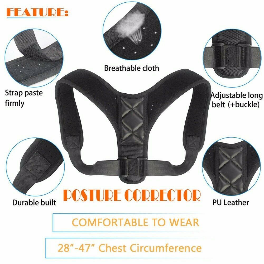 Clavicle Support Hunchback Straps Posture Corrector Brace Belt Back Corset