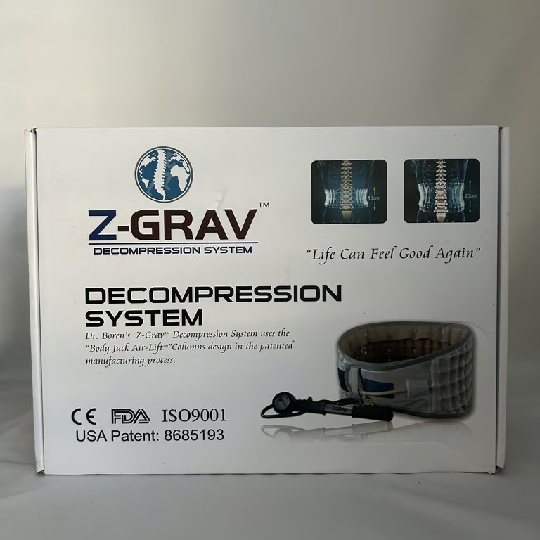 Z-Grav Decompression System Lumbar Back Brace Belt Inflatable Traction Size XL