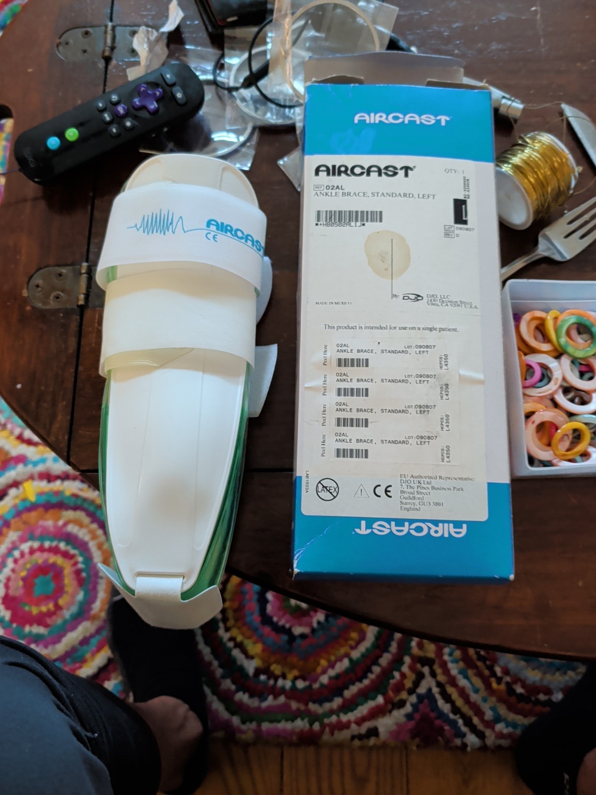 Aircast Left Ankle Brace