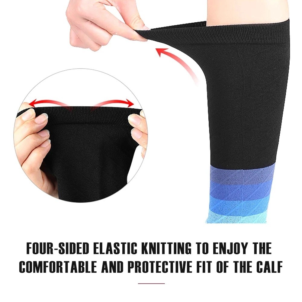 2x Calf Sleeves Leg Support Compression Socks Running Shin Splint Varicose Vein