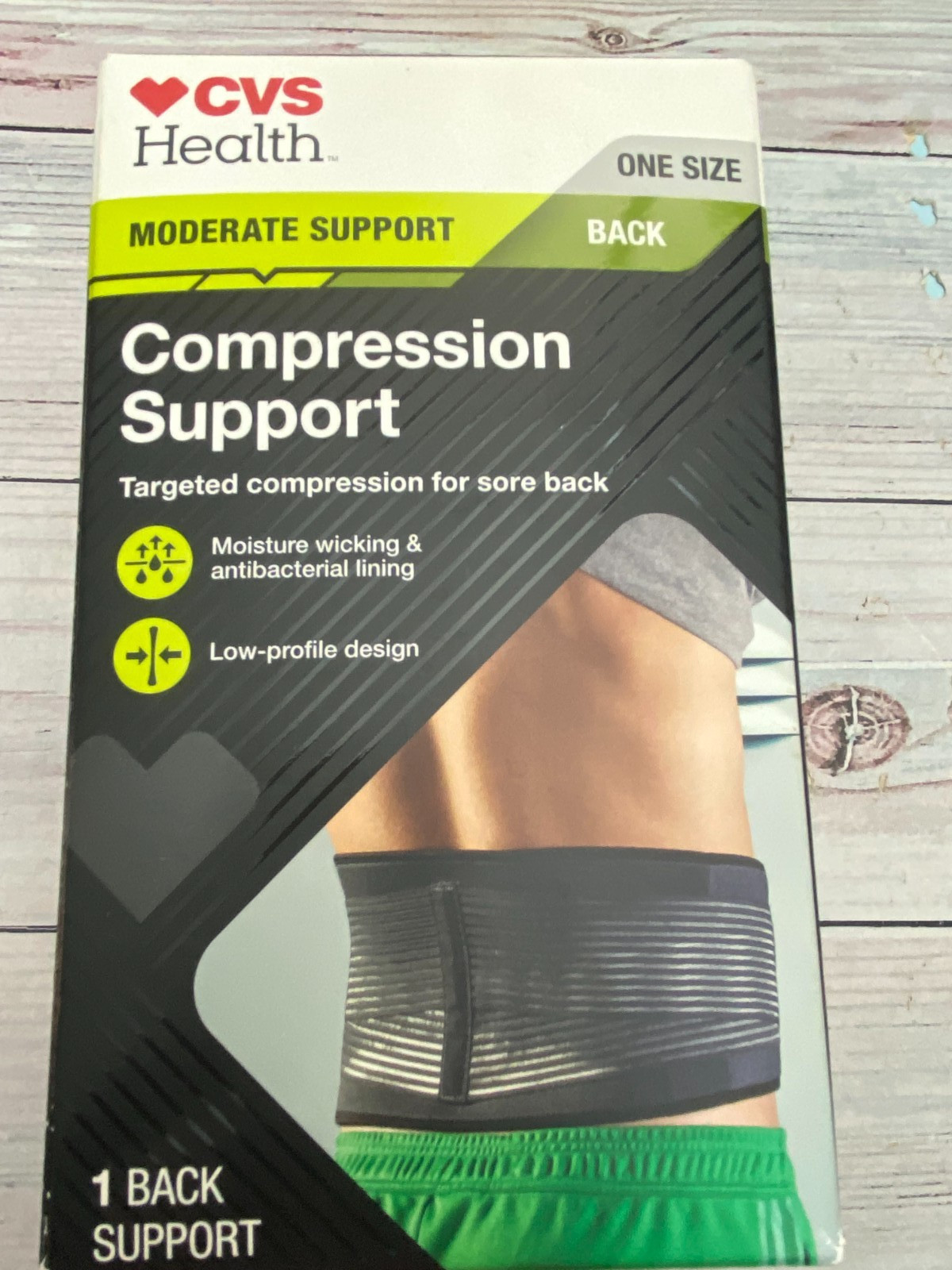 CVS Health Compression Moderate Support Adjustable Back Brace
