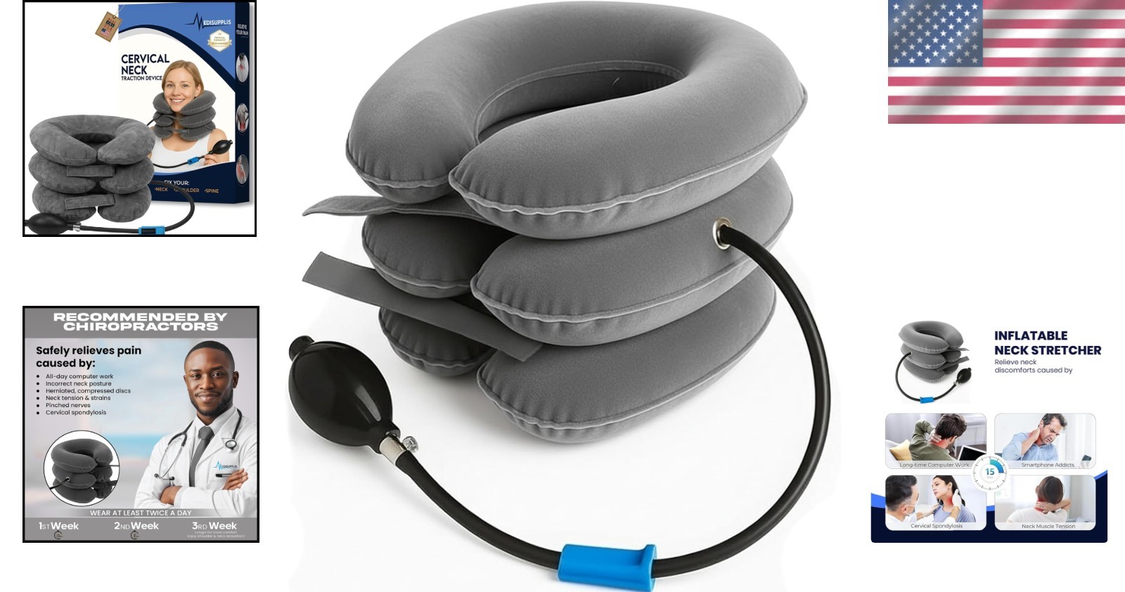 Neck Decompression Pillow – Adjustable for Optimal Comfort & Support