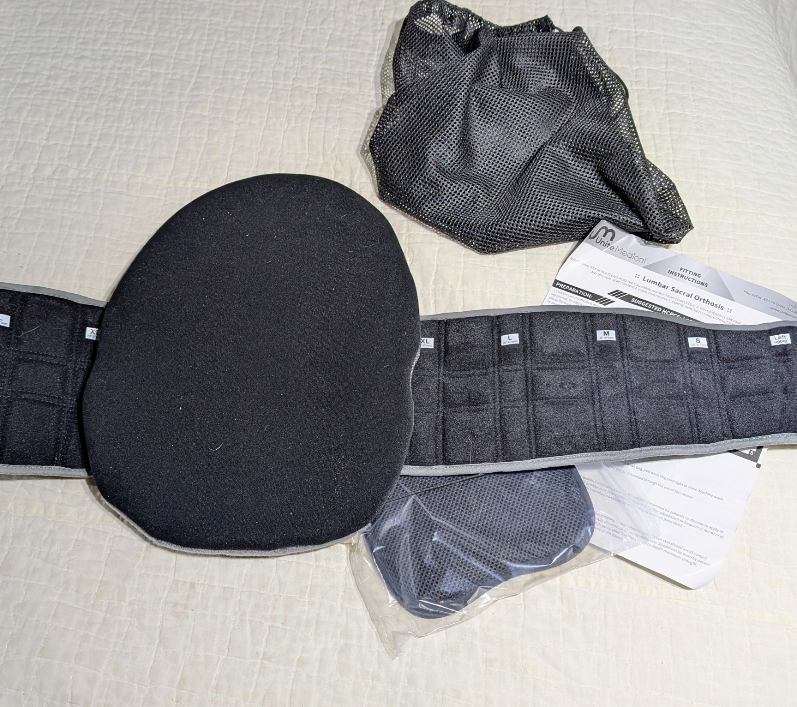 Adjustable Back Brace Lumbar Support Unite Medical Lumbar Sacral Orthosis