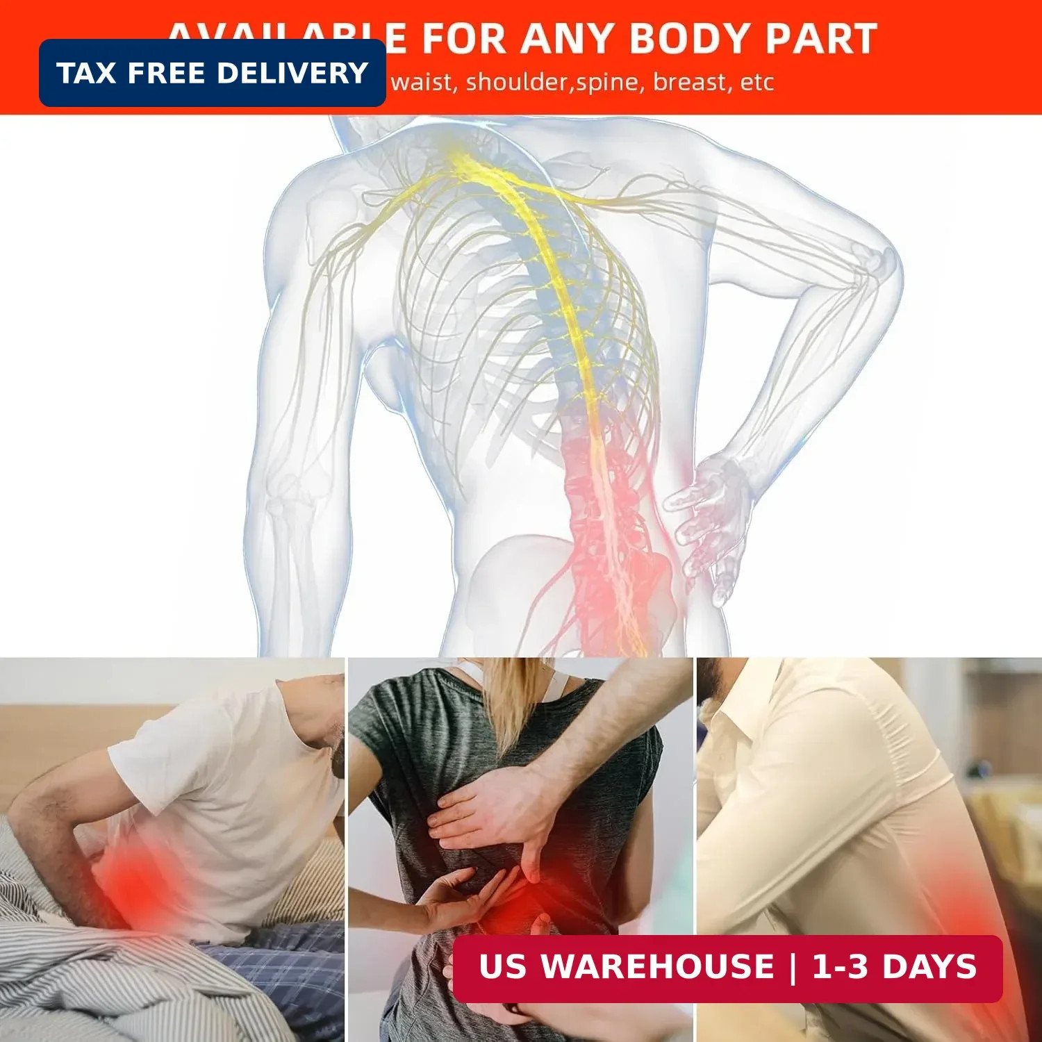 Red Light Therapy Pad for Body Back Knee Shoulder Hands Feet Portable 660nm 850n