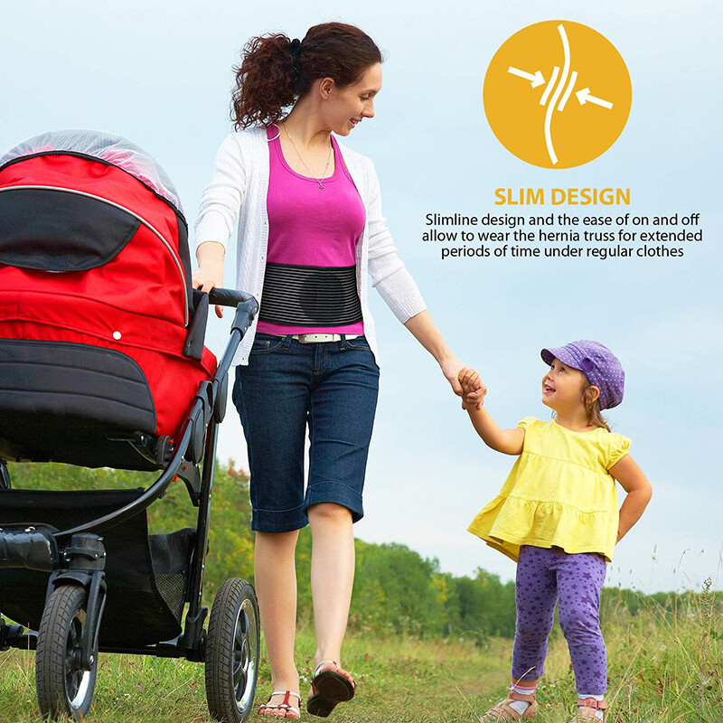 Ergonomic Umbilical Hernia Belt – Abdominal Support Binder with Compression Pad