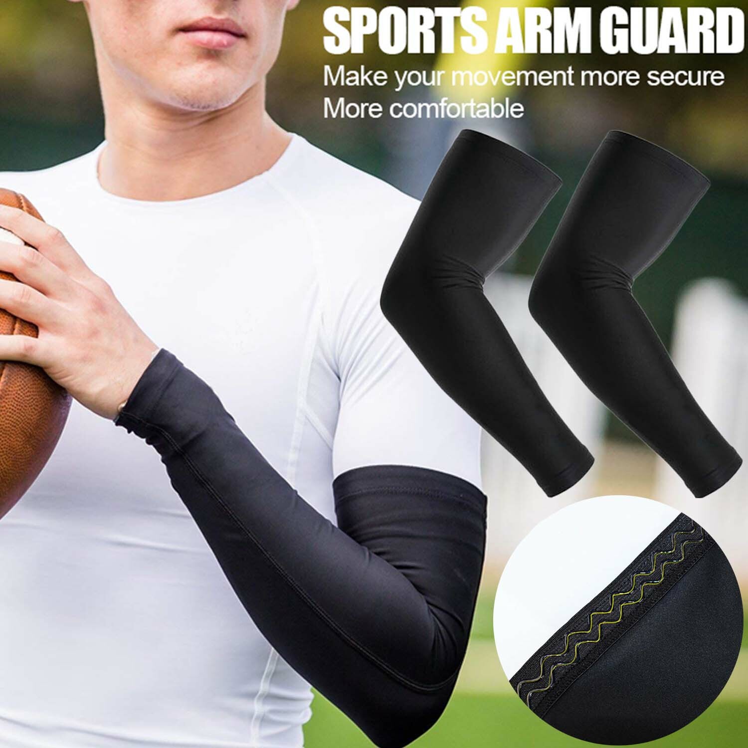 Compression Elbow Support Thigh Arm Sleeve Brace Anti Sun UV For Men Women UD