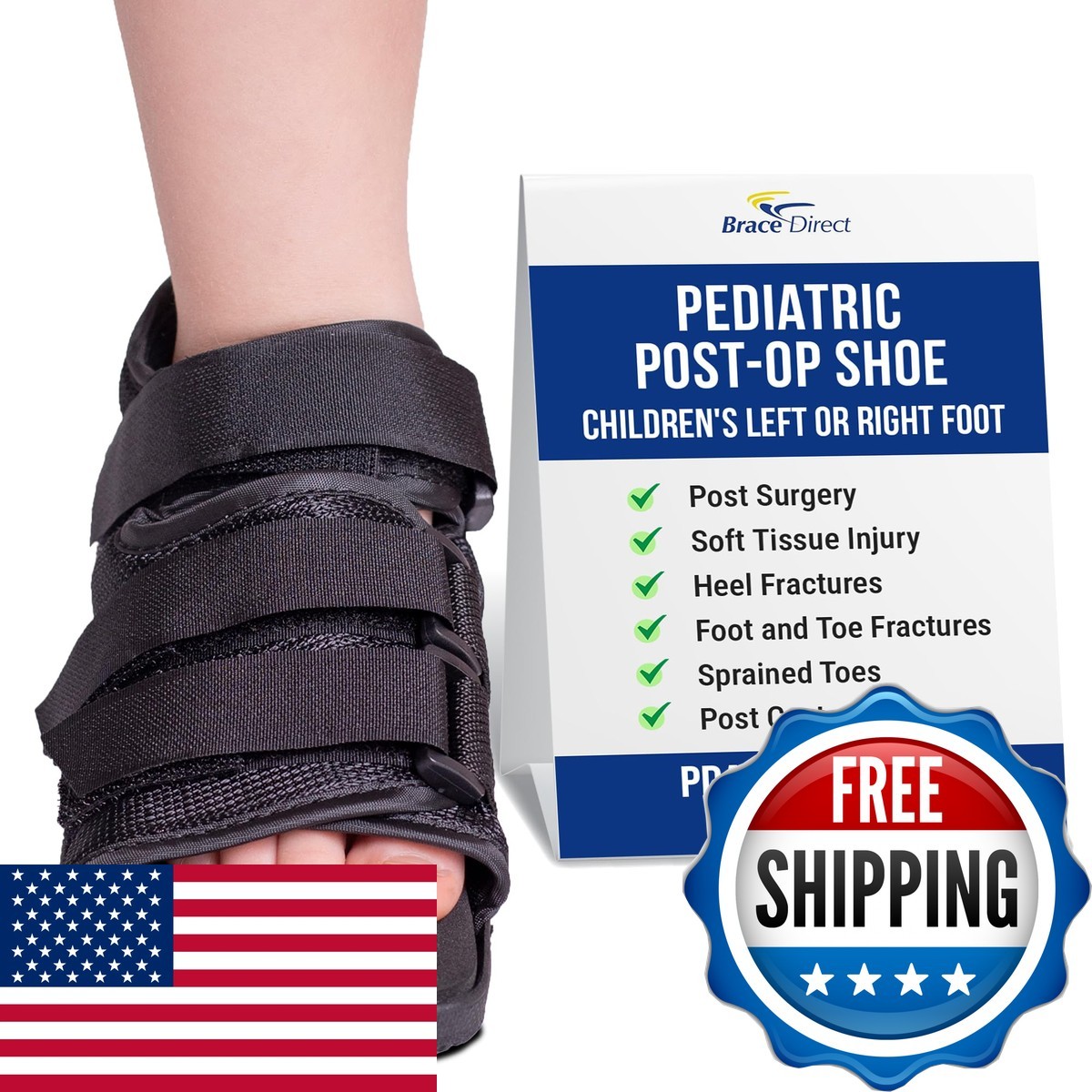 Brace Align Pediatric Post Op Shoe, Broken Toe & Post Op L3260