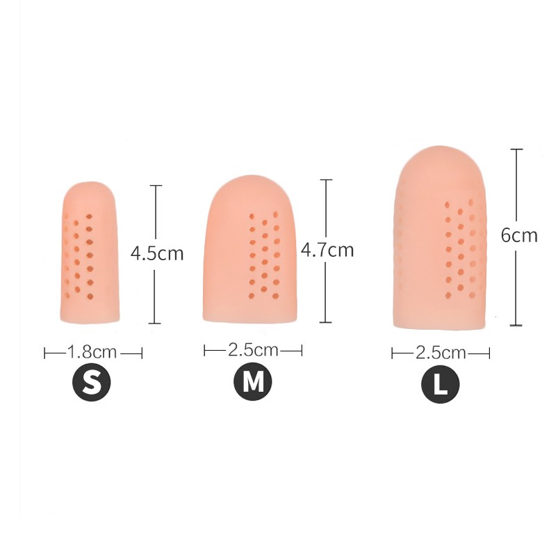 Silicone Toe Caps Breathable Toe Protector Prevents Blisters Small Medium Large