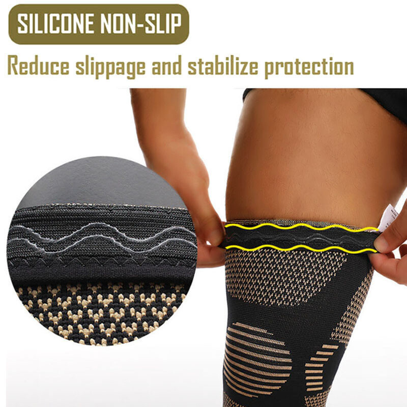 Knee Support Copper Patella Stabilizer Strap Tendon Brace Joint Pain Relief