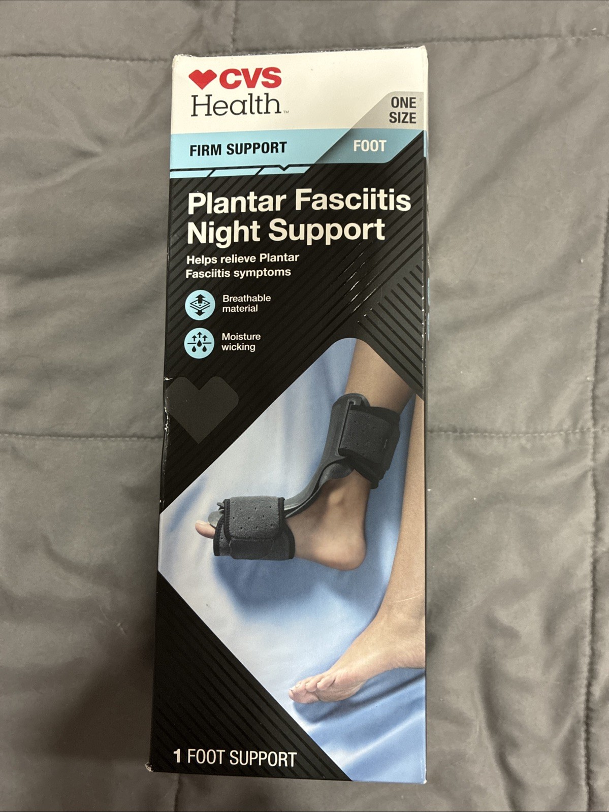 CVS Health Firm Support Foot Plantar Fasciitis Night Support One Size Open Box