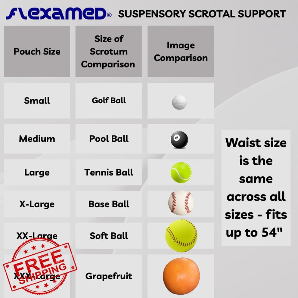 FlexaMed X-Large Scrotal Support With Leg Straps