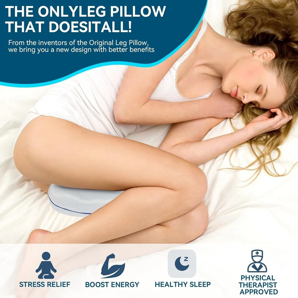 Almohadas de espuma viscoelástica para rodillas y piernas para dormir