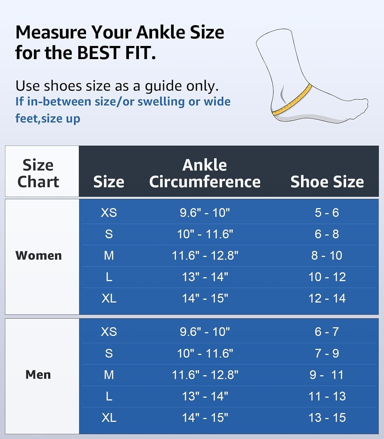 Slim-Fit Ankle Brace for Sprained Ankle, Quick Lace Up Ankle Support for Wome…