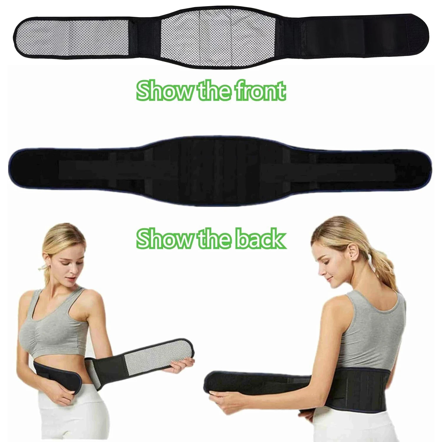 Adjustable Magnets Self-Heating Magnetic Therapy Back And Waist Support Belt
