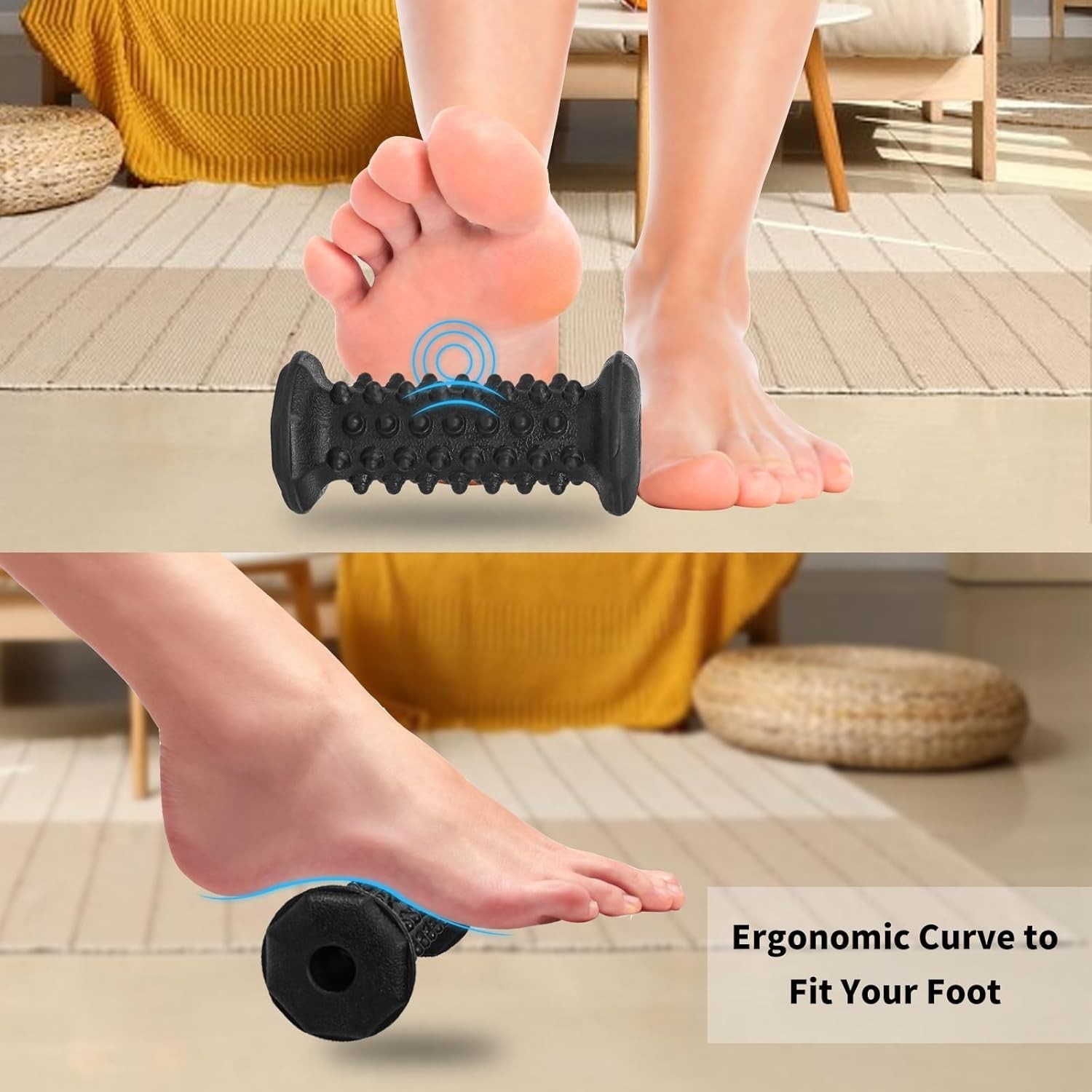 Deep Tissue Foot Massage Set: Roller and Balls for Plantar Fasciitis Relief