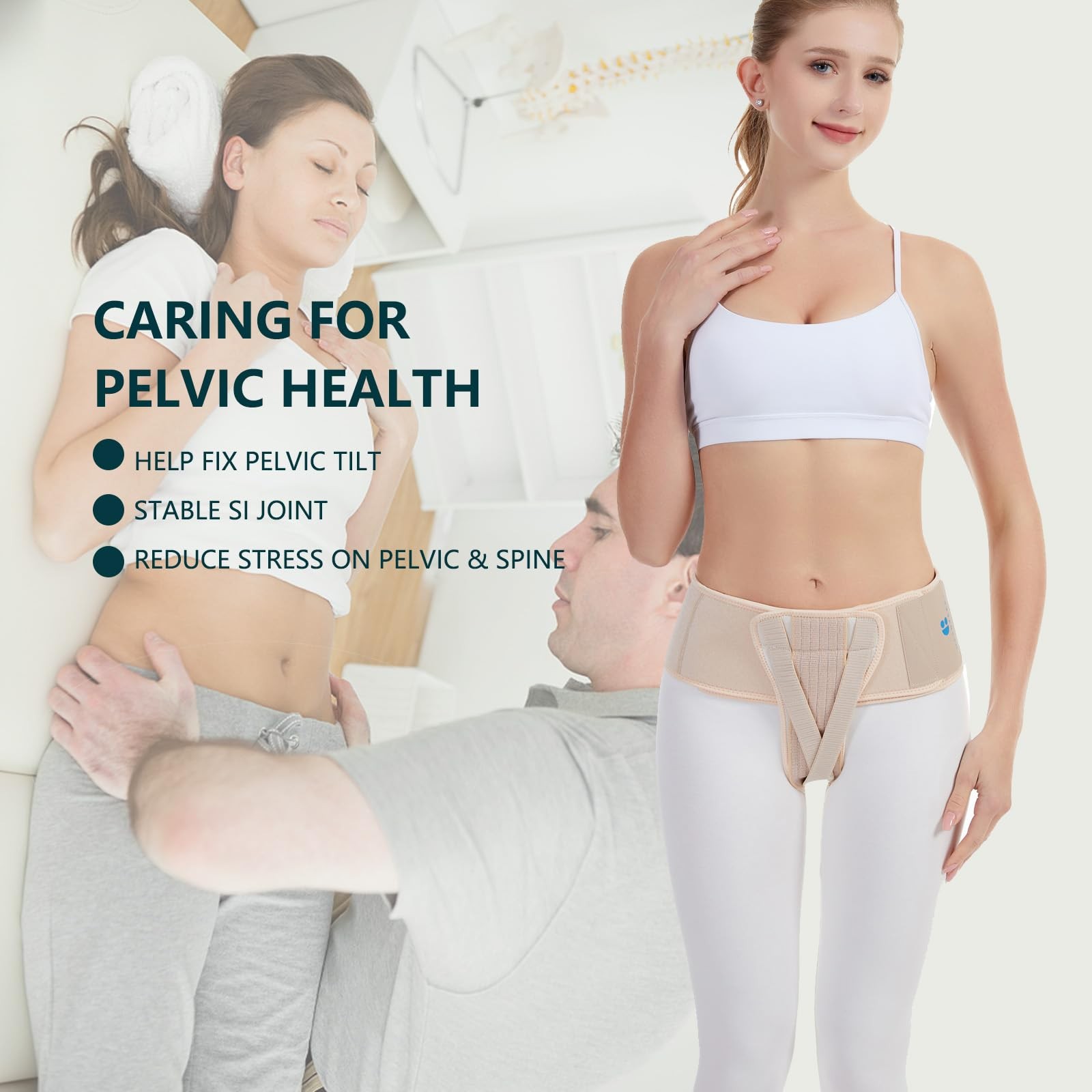 HEERTEEAJ Pelvic Support Belt Uterus Support Belt Women’s Brace for Treating …