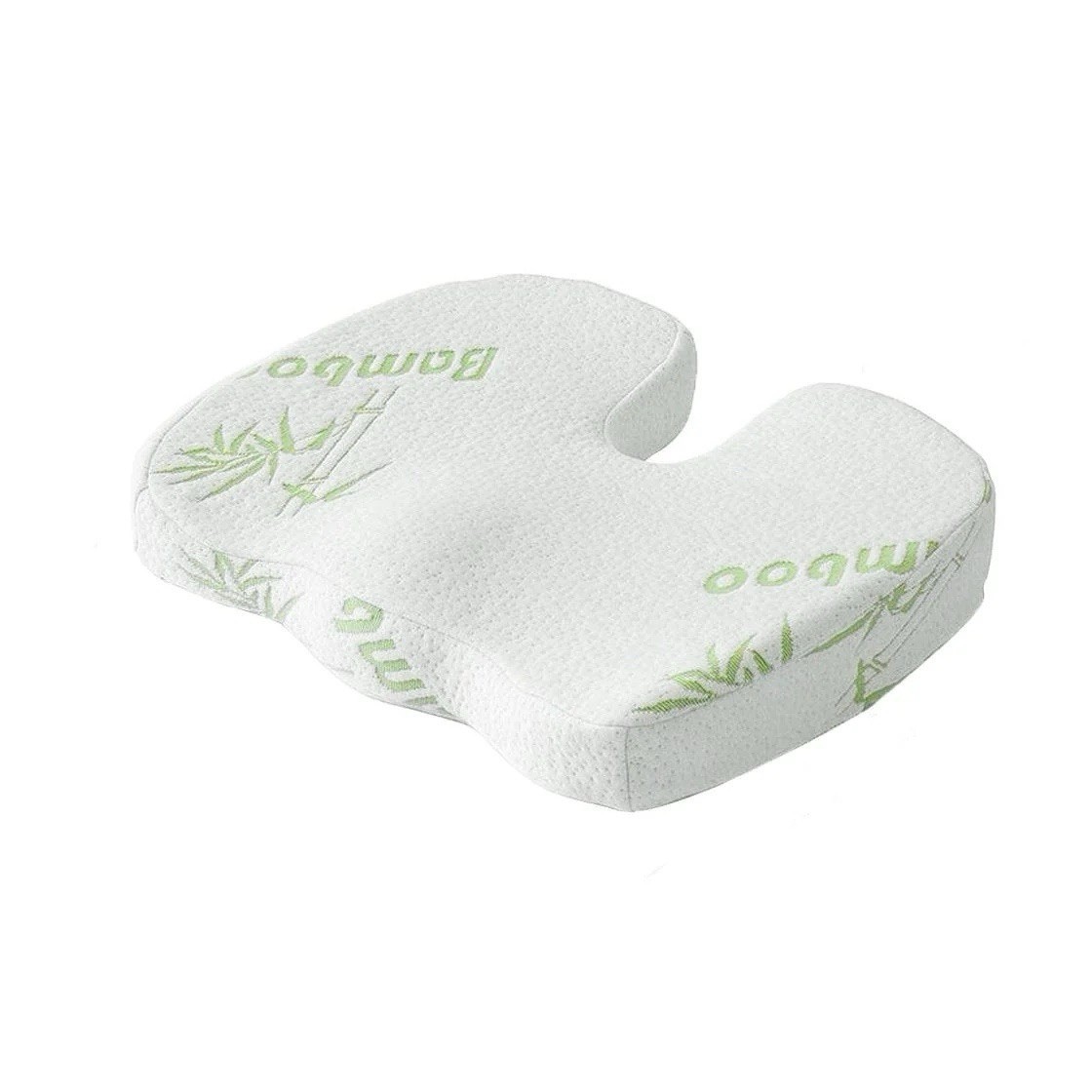 Seat Posture Cushion Bamboo Memory Foam Pillow Pain Relief Mesh Plush