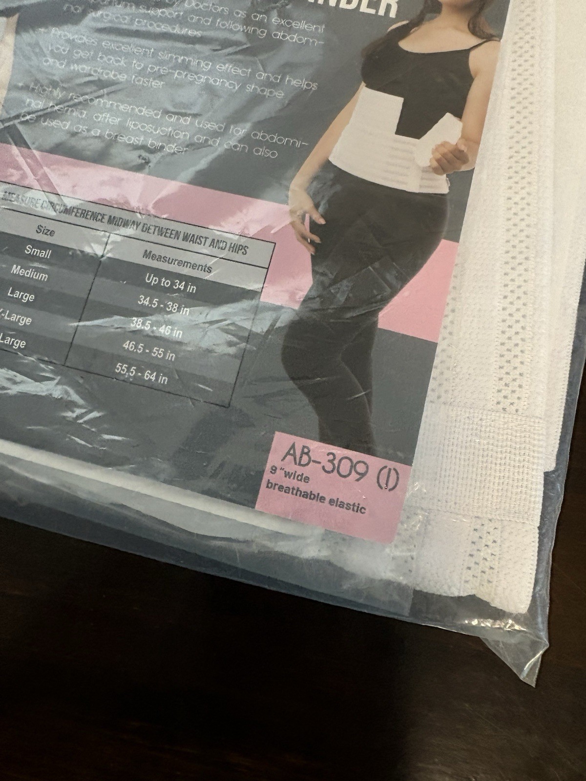 Gabrialla Abdominal &back Support Binder Unisex Ab-309