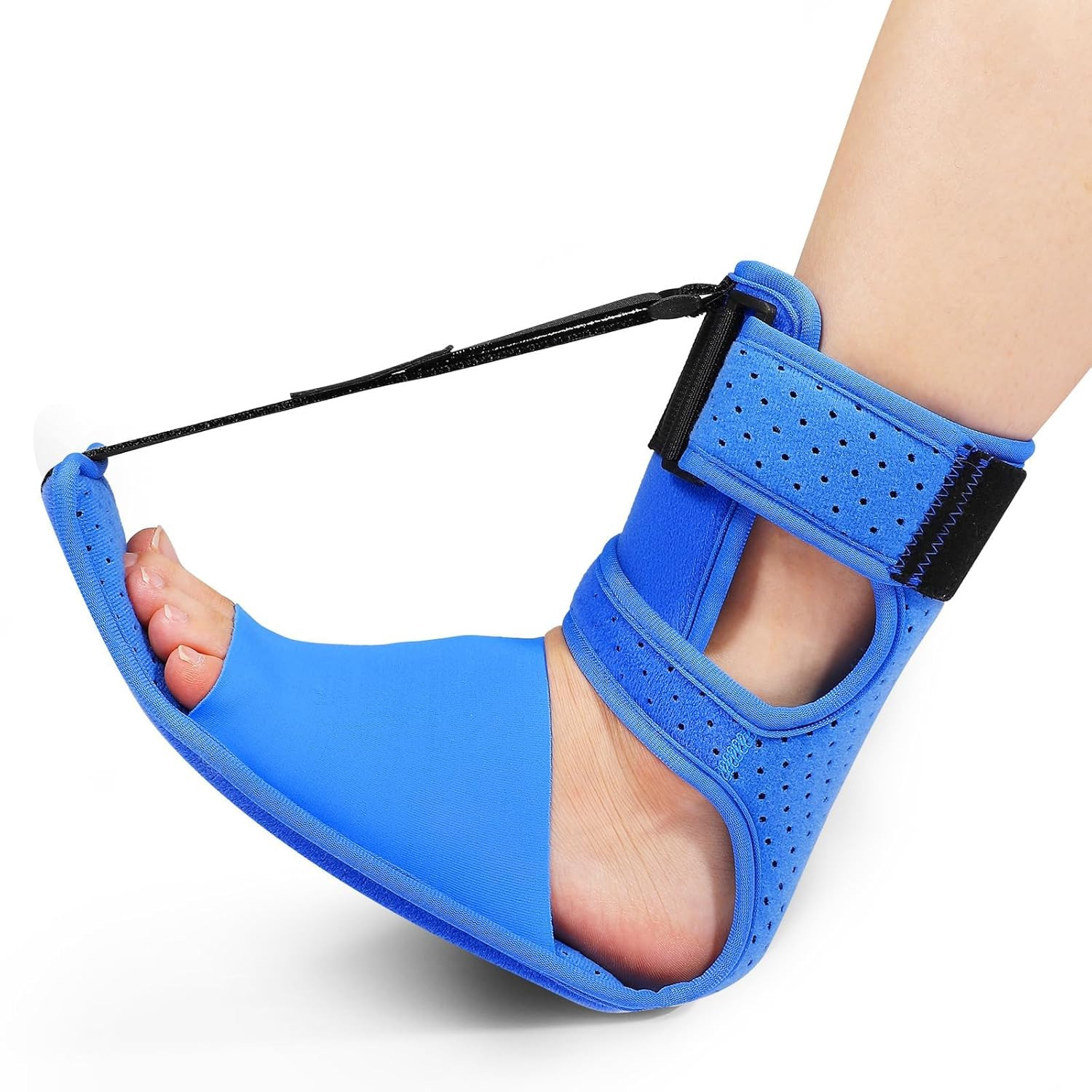Upgrade Plantar Fasciitis Night Splint & Relief Brace with Adjustable Straps – S