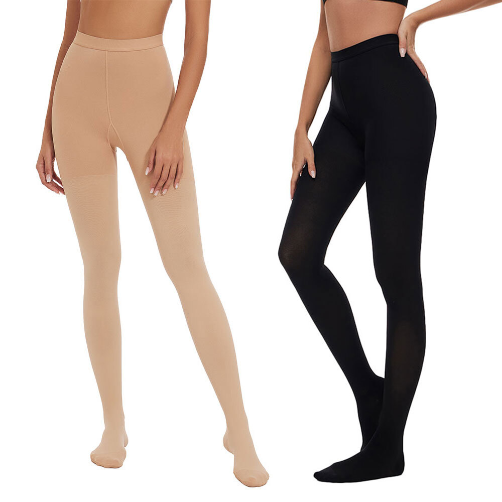 High Waist Pantyhose Compression Stockings Hosiery 30-40 mmHg Nylon Pantyhose